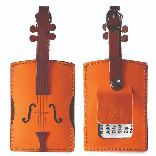 Picture of VIOLIN LEATHER LUGGAGE TAG